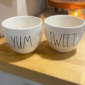 Rae Dunn sweet and yum bowls